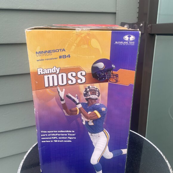 Randy Moss 12" Action Figure Series 2 Minnesota Vikings McFarlane New - Picture 5 of 7